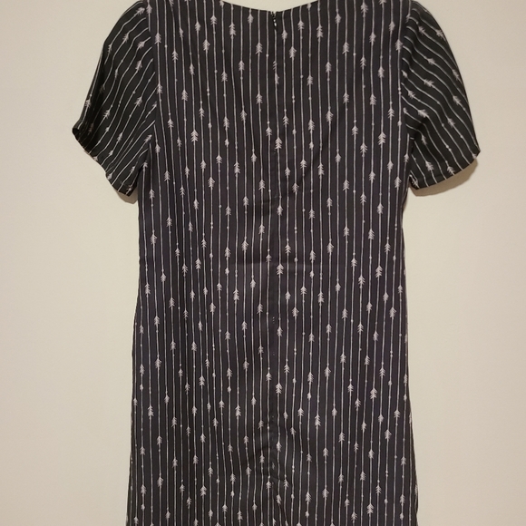 Pink Martini Black Pinstripe Arrow/Tree Mini Dress - Picture 5 of 12